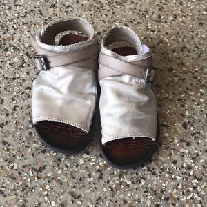 Blowfish silver sandals
